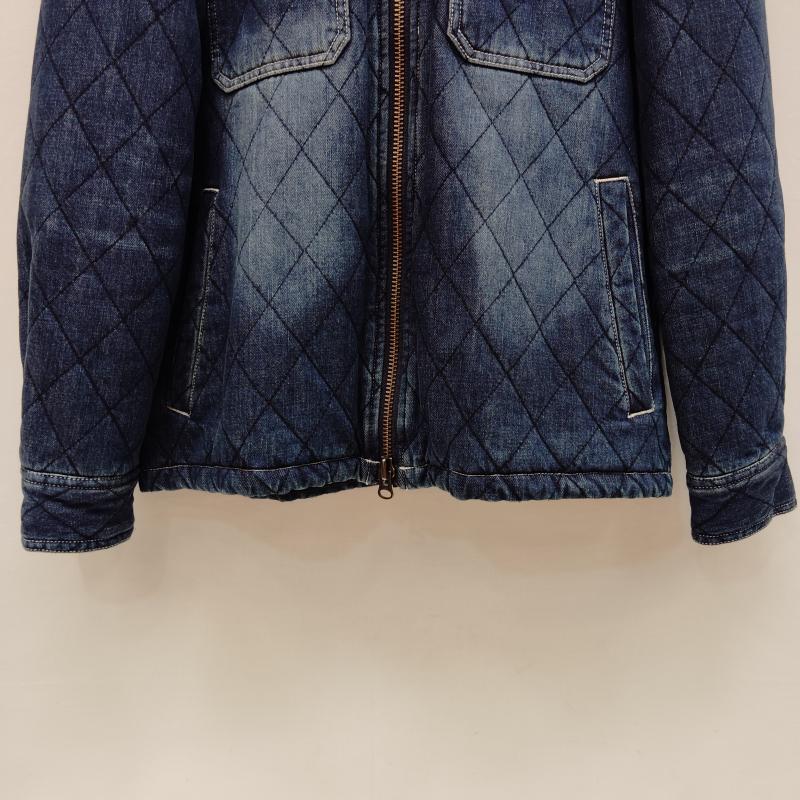 ヴァンソン VANSON ジャケット、上着 ジャケット、ブレザー デニム シャツ ジャケット 中綿 キルティング 加工 脱着式 フード 刺繍 M インディゴ / インディゴ / Indigo メンズ USED 古着 中古 50169190