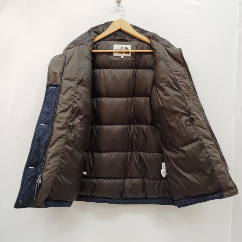 ザノースフェイス THE NORTH FACE ジャケット、上着 ダウンジャケット バイカラーダウンジャケット ホワイト レーベル ダブルボタン NYV1DG88 - カーキ / カーキ / khaki X インディゴ / インディゴ / Indigo レディース USED 古着 中古 50169193