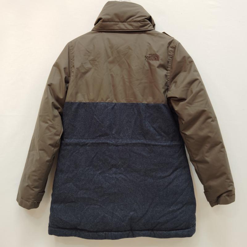 ザノースフェイス THE NORTH FACE ジャケット、上着 ダウンジャケット バイカラーダウンジャケット ホワイト レーベル ダブルボタン NYV1DG88 - カーキ / カーキ / khaki X インディゴ / インディゴ / Indigo レディース USED 古着 中古 50169193