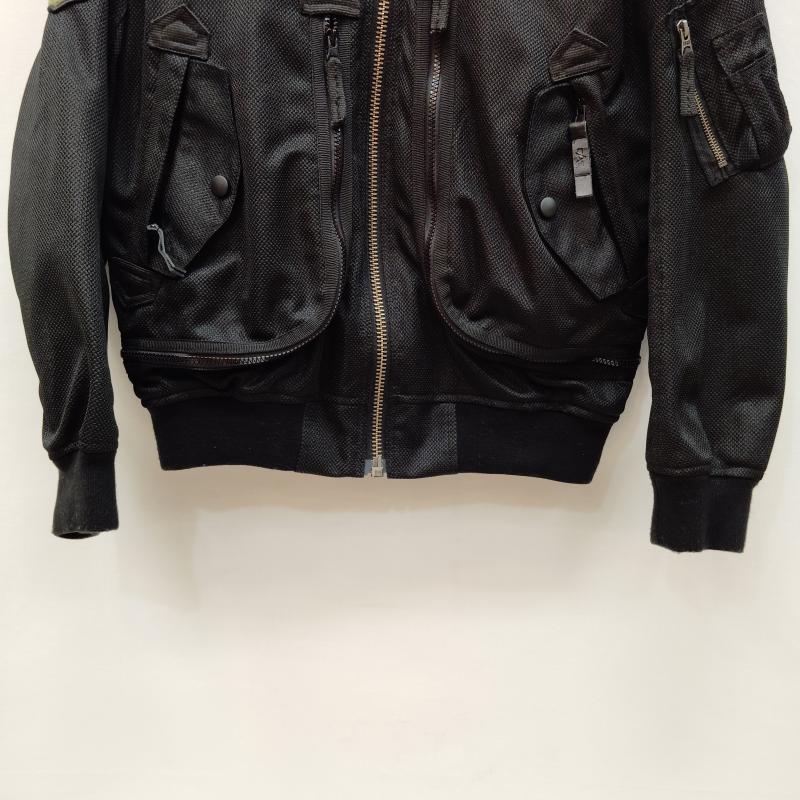 アルファ インダストリー Alpha Industries ジャケット、上着 ライダース メッシュ ジャケット ミリタリー ライディング 3A382 M 黒 / ブラック / black メンズ USED 古着 中古 50169196