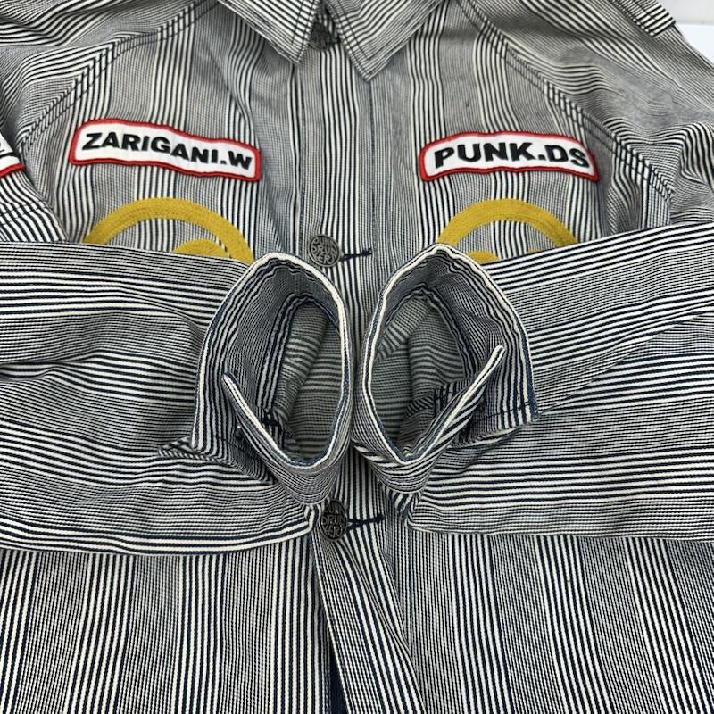 パンクドランカーズ PUNK DRUNKERS サロペット・オーバーオール サロペット、オーバーオール ザリガニワークス ヒッコリー ストライプ オールインワン つなぎ M 白 / ホワイト / white X 黒 / ブラック / black メンズ USED 古着 中古 50169201