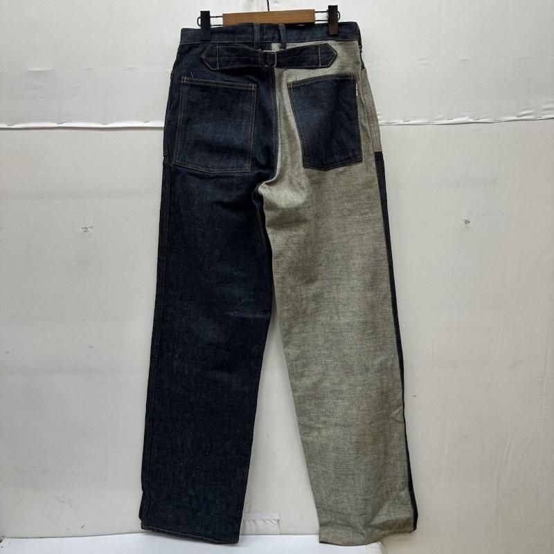 ステュディオ・ダ・ルチザン STUDIO D ARTISAN パンツ デニム、ジーンズ クレイジーパターン ボタンフライ デニム パンツ シンチバック 28インチ インディゴ / インディゴ / Indigo レディース USED 古着 中古 50169202