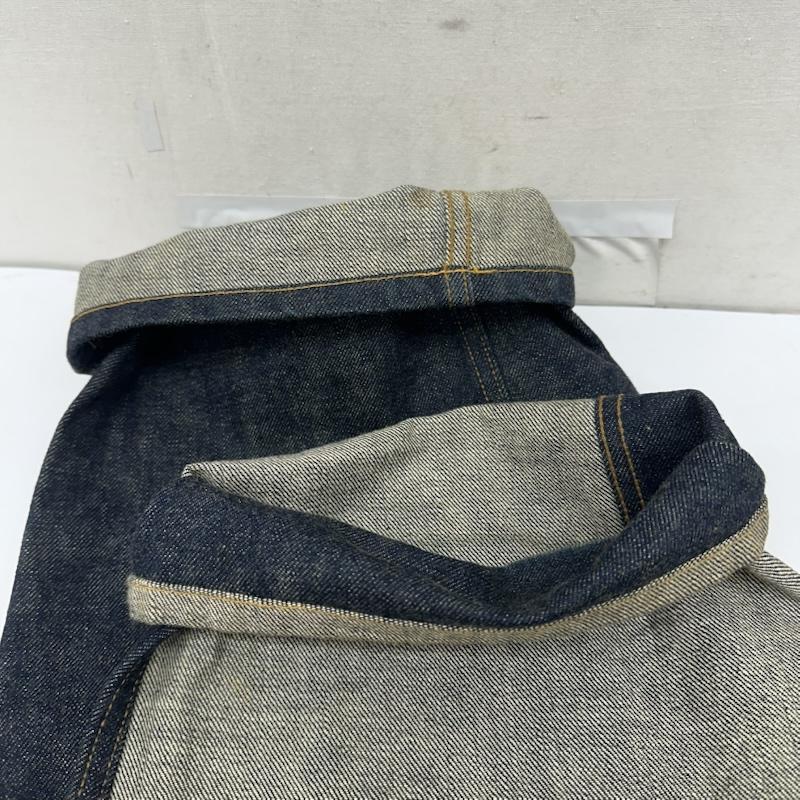 ステュディオ・ダ・ルチザン STUDIO D ARTISAN パンツ デニム、ジーンズ クレイジーパターン ボタンフライ デニム パンツ シンチバック 28インチ インディゴ / インディゴ / Indigo レディース USED 古着 中古 50169202