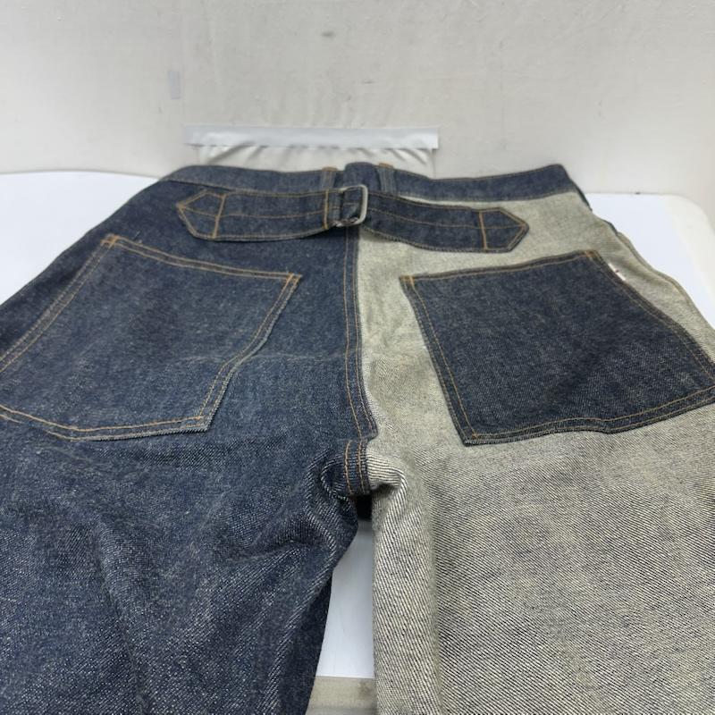 ステュディオ・ダ・ルチザン STUDIO D ARTISAN パンツ デニム、ジーンズ クレイジーパターン ボタンフライ デニム パンツ シンチバック 28インチ インディゴ / インディゴ / Indigo レディース USED 古着 中古 50169202
