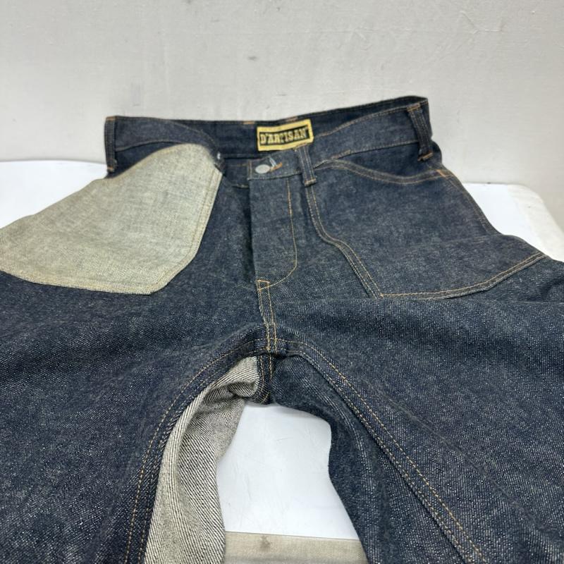 ステュディオ・ダ・ルチザン STUDIO D ARTISAN パンツ デニム、ジーンズ クレイジーパターン ボタンフライ デニム パンツ シンチバック 28インチ インディゴ / インディゴ / Indigo レディース USED 古着 中古 50169202