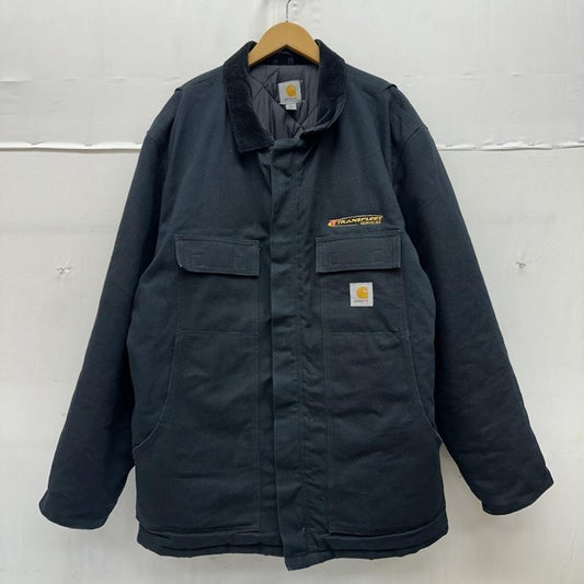 カーハート Carhartt ジャケット、上着 ジャンパー、ブルゾン USA製 トラディショナル コート ダック ジャケット C003 XL 黒 / ブラック / black メンズ USED 古着 中古 50169203