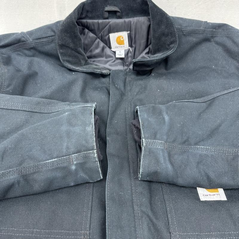 カーハート Carhartt ジャケット、上着 ジャンパー、ブルゾン USA製 トラディショナル コート ダック ジャケット C003 XL 黒 / ブラック / black メンズ USED 古着 中古 50169203