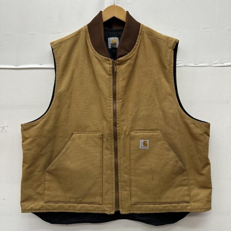 カーハート Carhartt ベスト ベスト メキシコ製 ダック ベスト V01 BRN XXL ベージュ / ベージュ / beige メンズ USED 古着 中古 50169204