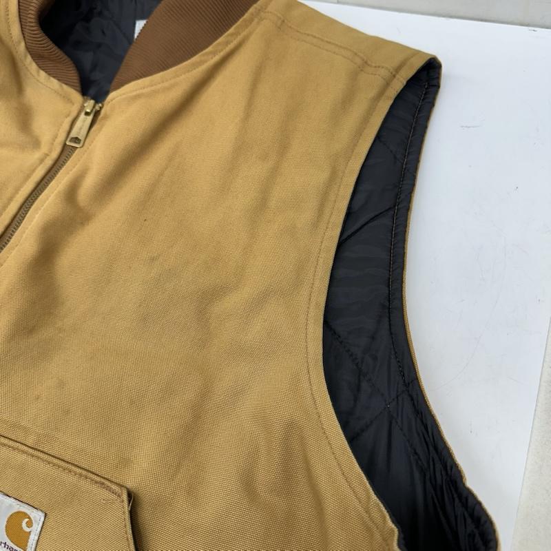 カーハート Carhartt ベスト ベスト メキシコ製 ダック ベスト V01 BRN XXL ベージュ / ベージュ / beige メンズ USED 古着 中古 50169204