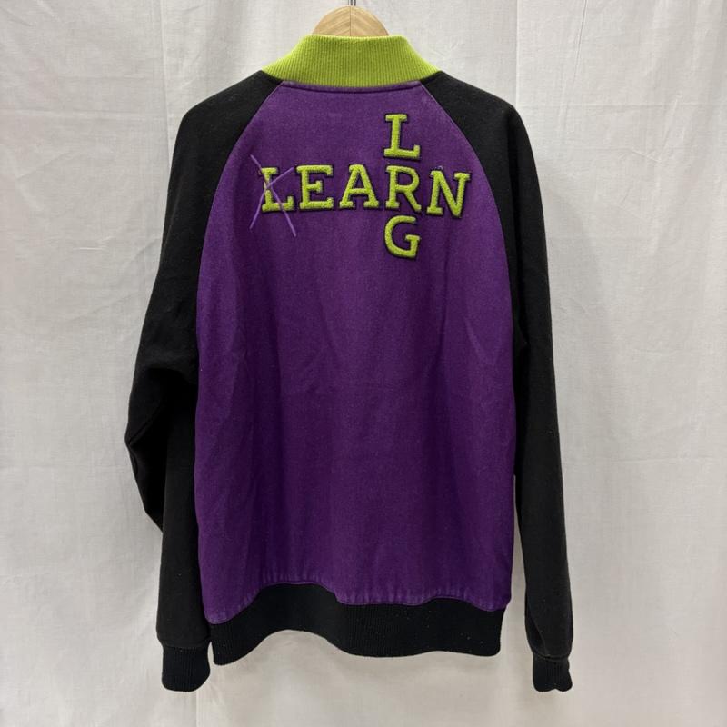 エルアールジー LRG ジャケット、上着 ジャンパー、ブルゾン Lifted Research Group レターマン ジャケット スタジャン L 黒 / ブラック / black X 紫 / パープル / purple メンズ USED 古着 中古 50169205