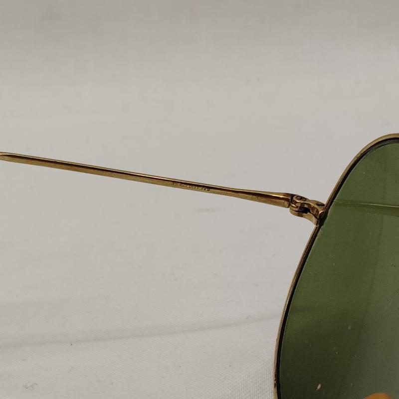 レイバン Ray-Ban めがね・サングラス サングラス 70s 80s USA製 ヴィンテージ SHOOTER シューター ボシュロム社 ケーブルテンプル ティアドロップ - 緑 / グリーン / green X 金 / ゴールド / gold color メンズ USED 古着 中古 50169208