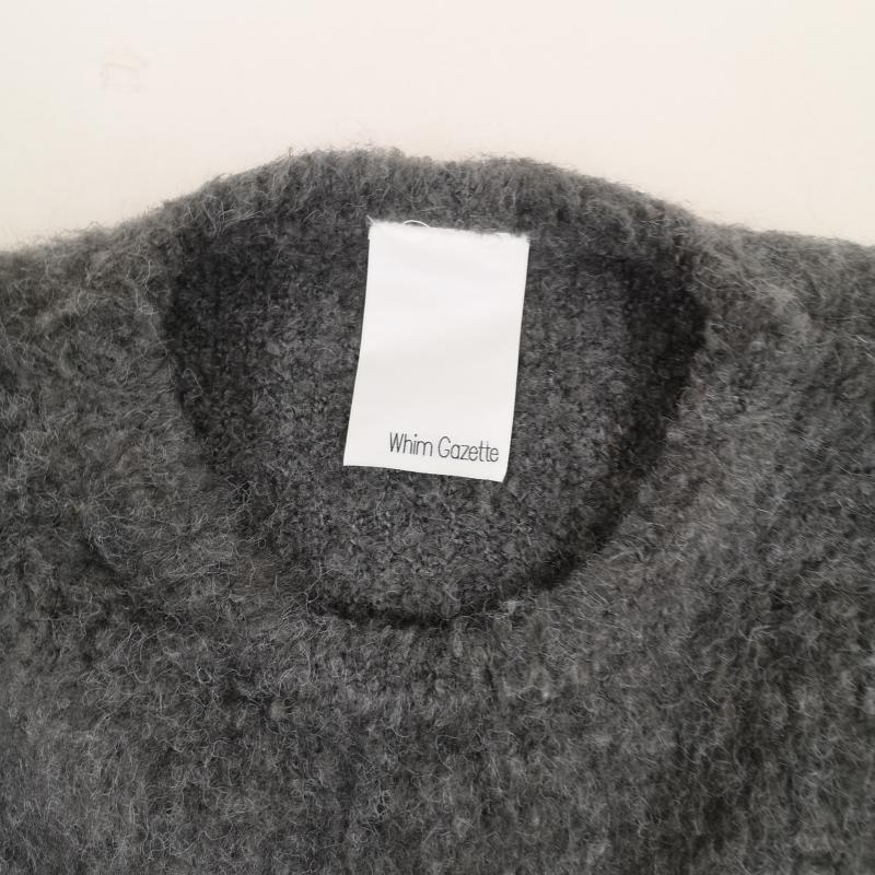 ウィムガゼット Whim Gazette ニット、セーター 長袖 ミックスヤーン クルーネック ニット プルオーバー セーター WGZ1042405A0002 FREE 灰 / グレー / gray レディース USED 古着 中古 50169214