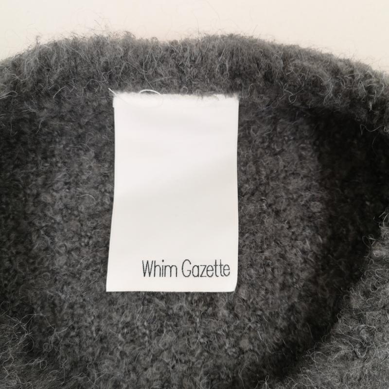 ウィムガゼット Whim Gazette ニット、セーター 長袖 ミックスヤーン クルーネック ニット プルオーバー セーター WGZ1042405A0002 FREE 灰 / グレー / gray レディース USED 古着 中古 50169214