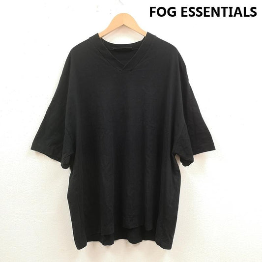 エフオージーエッセンシャルズ FOG ESSENTIALS Tシャツ 半袖 24SS Vネック オーバーサイズ Tシャツ S/STEE M 黒 / ブラック / black メンズ USED 古着 中古 50169216