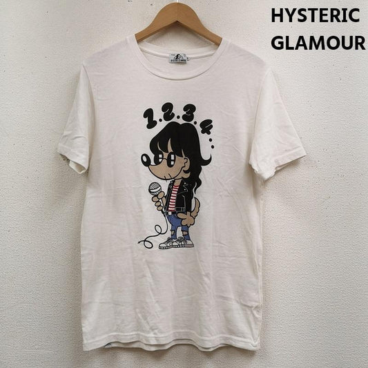 ヒステリックグラマー HYSTERIC GLAMOUR Tシャツ 半袖 日本製 JOEY-1234 チワワ プリント Tシャツ S/STEE 02173CT02 S 白 / ホワイト / white レディース USED 古着 中古 50169217