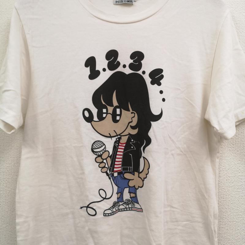 ヒステリックグラマー HYSTERIC GLAMOUR Tシャツ 半袖 日本製 JOEY-1234 チワワ プリント Tシャツ S/STEE 02173CT02 S 白 / ホワイト / white レディース USED 古着 中古 50169217