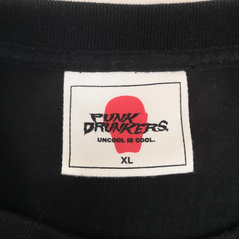 パンクドランカーズ PUNK DRUNKERS Tシャツ 半袖 PUNKS BAND パンク バンド 半袖 Tシャツ S/S TEE XL 黒 / ブラック / black メンズ USED 古着 中古 50169221