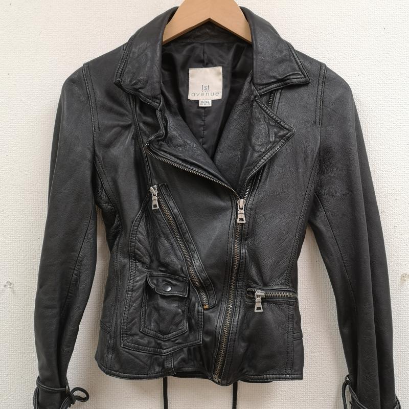古着 USED ジャケット、上着 ライダース 1st avenue 羊革 ラム レザー ダブル ライダース ジャケット S 黒 / ブラック / black レディース USED 古着 中古 50169223