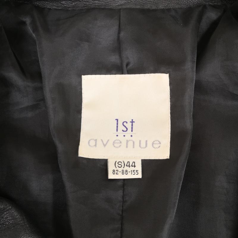 古着 USED ジャケット、上着 ライダース 1st avenue 羊革 ラム レザー ダブル ライダース ジャケット S 黒 / ブラック / black レディース USED 古着 中古 50169223