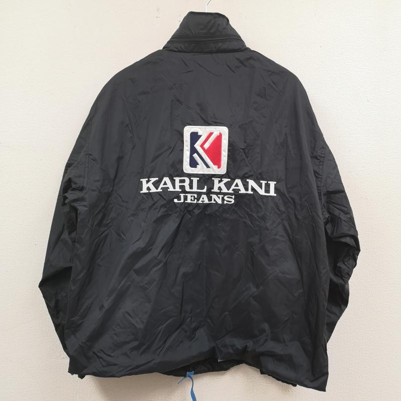 カールカナイ KARL KANI ジャケット、上着 ジャンパー、ブルゾン 90s 刺繍 ロゴ ウインドブレーカー ナイロン ジャケット M 黒 / ブラック / black メンズ USED 古着 中古 50169229