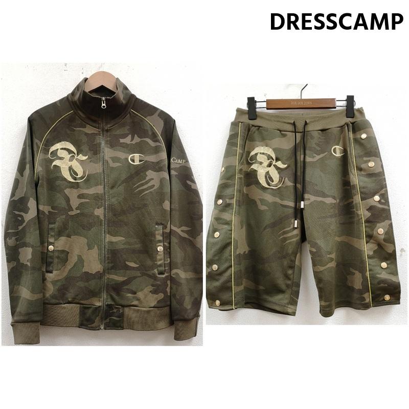 ドレスキャンプ DRESSCAMP ジャケット、上着 ジャンパー、ブルゾン Champion 迷彩 カモ柄 トラックジャケット ジャージ ショート パンツ セットアップ M マルチカラー / マルチカラー / multicolor メンズ USED 古着 中古 50169234