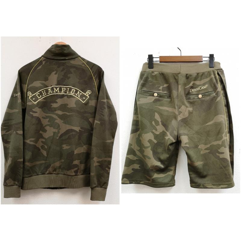 ドレスキャンプ DRESSCAMP ジャケット、上着 ジャンパー、ブルゾン Champion 迷彩 カモ柄 トラックジャケット ジャージ ショート パンツ セットアップ M マルチカラー / マルチカラー / multicolor メンズ USED 古着 中古 50169234