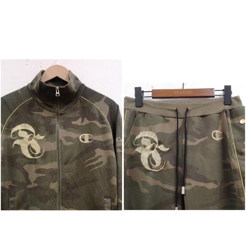 ドレスキャンプ DRESSCAMP ジャケット、上着 ジャンパー、ブルゾン Champion 迷彩 カモ柄 トラックジャケット ジャージ ショート パンツ セットアップ M マルチカラー / マルチカラー / multicolor メンズ USED 古着 中古 50169234