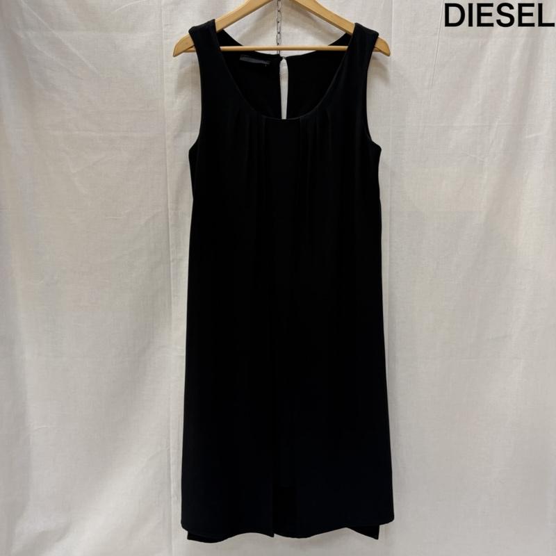 ディーゼル ブラック ゴールド DIESEL BLACK GOLD ワンピース ロングスカート ギャザー ノースリーブ ワンピース 40 黒 / ブラック / black レディース USED 古着 中古 50169240