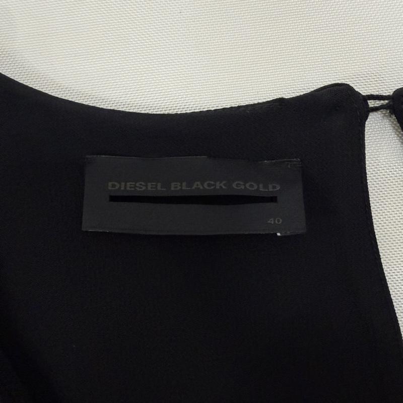 ディーゼル ブラック ゴールド DIESEL BLACK GOLD ワンピース ロングスカート ギャザー ノースリーブ ワンピース 40 黒 / ブラック / black レディース USED 古着 中古 50169240