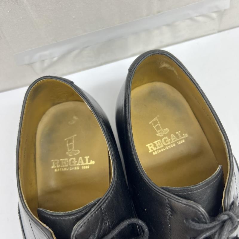 リーガル REGAL 革靴 革靴 V090 ストレートチップ レザー ドレスシューズ ビジネス 26.5cm 黒 / ブラック / black メンズ USED 古着 中古 50169242