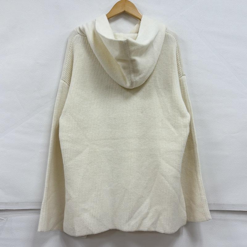 クラネ CLANE ニット、セーター 長袖 TOW FACE HOOD KNIT ニット パーカー 無地 セーター フード FREE 無地 白 / ホワイト / white レディース USED 古着 中古 50169244