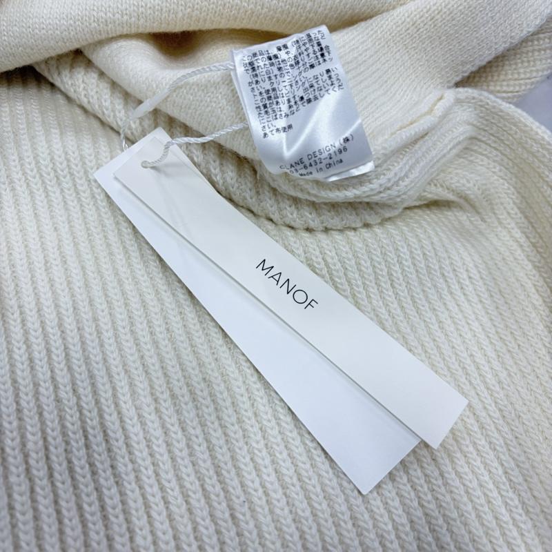 クラネ CLANE ニット、セーター 長袖 TOW FACE HOOD KNIT ニット パーカー 無地 セーター フード FREE 無地 白 / ホワイト / white レディース USED 古着 中古 50169244
