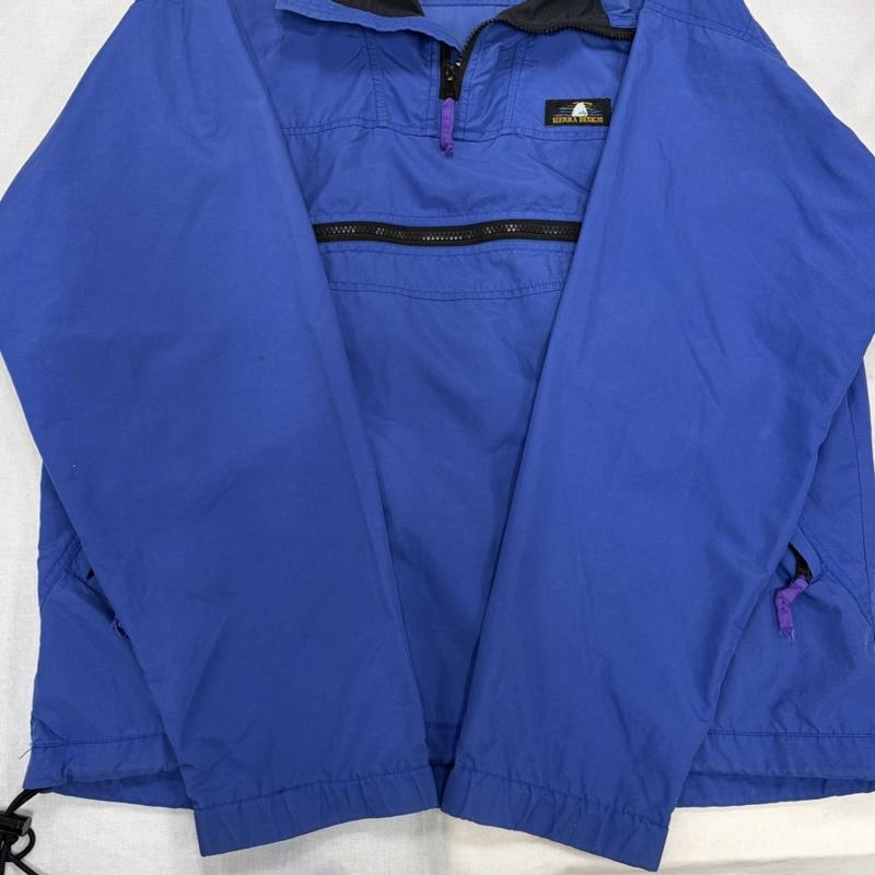 シェラデザイン SIERRA DESIGNS ジャケット、上着 ジャンパー、ブルゾン ナイロン アノラックパーカー ハーフジップ ジャケット ウィンドブレーカー M ワンポイント X ロゴ、文字 青 / ブルー / blue X 黒 / ブラック / black X 紫 / パープル / purple メンズ USED 古着 中古 50169248