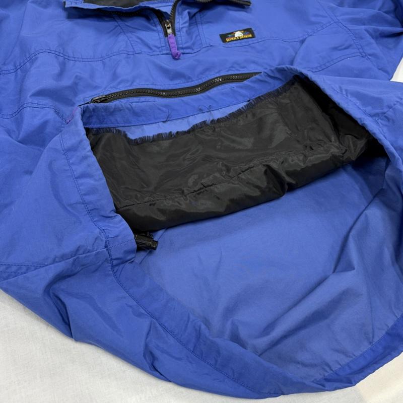シェラデザイン SIERRA DESIGNS ジャケット、上着 ジャンパー、ブルゾン ナイロン アノラックパーカー ハーフジップ ジャケット ウィンドブレーカー M ワンポイント X ロゴ、文字 青 / ブルー / blue X 黒 / ブラック / black X 紫 / パープル / purple メンズ USED 古着 中古 50169248