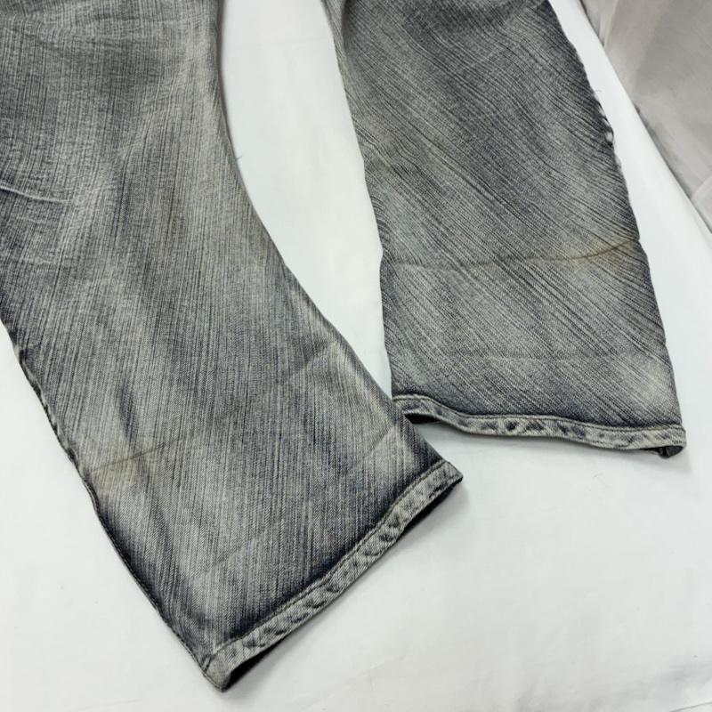 ピーピーエフエム PPFM パンツ デニム、ジーンズ 00s ARCHIVE 平成 Y2K 立体裁断 3D ジップ ギミック ウォッシュド バナナ デニム パンツ 35-09PD45 XL メンズ USED 古着 中古 50169251