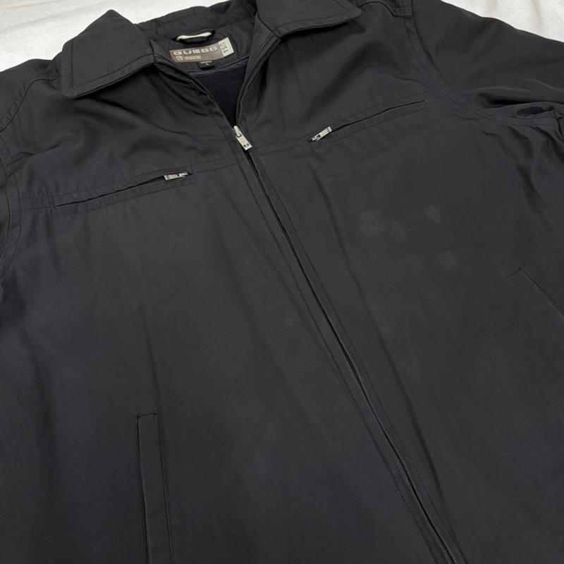 ゲス Guess ジャケット、上着 ジャンパー、ブルゾン ジップアップ ブルゾン USA フリースライナー L 無地 黒 / ブラック / black メンズ USED 古着 中古 50169253