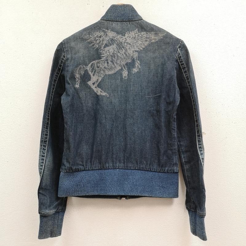 ディーゼル DIESEL ジャケット、上着 ジャンパー、ブルゾン モロッコ製 ボンバースタイル MA-1 デニム ジャケット S インディゴ / インディゴ / Indigo レディース USED 古着 中古 50169259