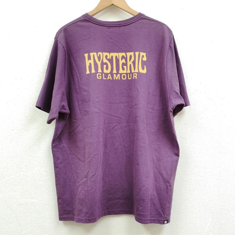 ヒステリックグラマー HYSTERIC GLAMOUR Tシャツ 半袖 日本製 DEAD BEAR ファック ベア 熊 半袖 Tシャツ S/S TEE 02192CT11 XL 紫 / パープル / purple メンズ USED 古着 中古 50169261