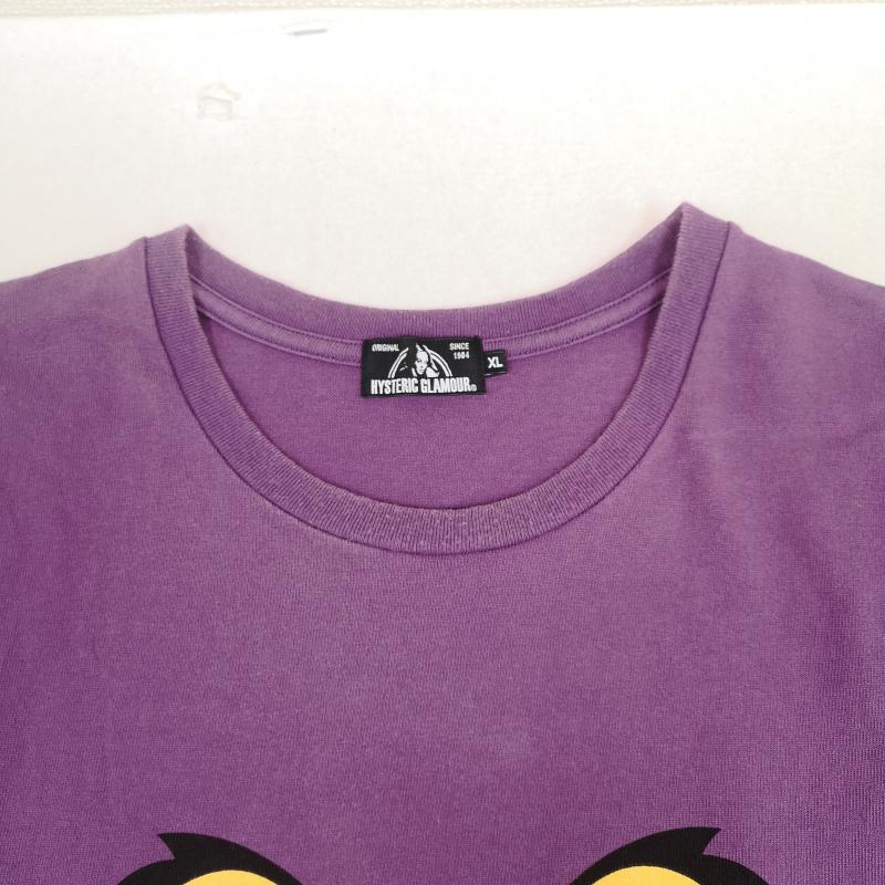 ヒステリックグラマー HYSTERIC GLAMOUR Tシャツ 半袖 日本製 DEAD BEAR ファック ベア 熊 半袖 Tシャツ S/S TEE 02192CT11 XL 紫 / パープル / purple メンズ USED 古着 中古 50169261
