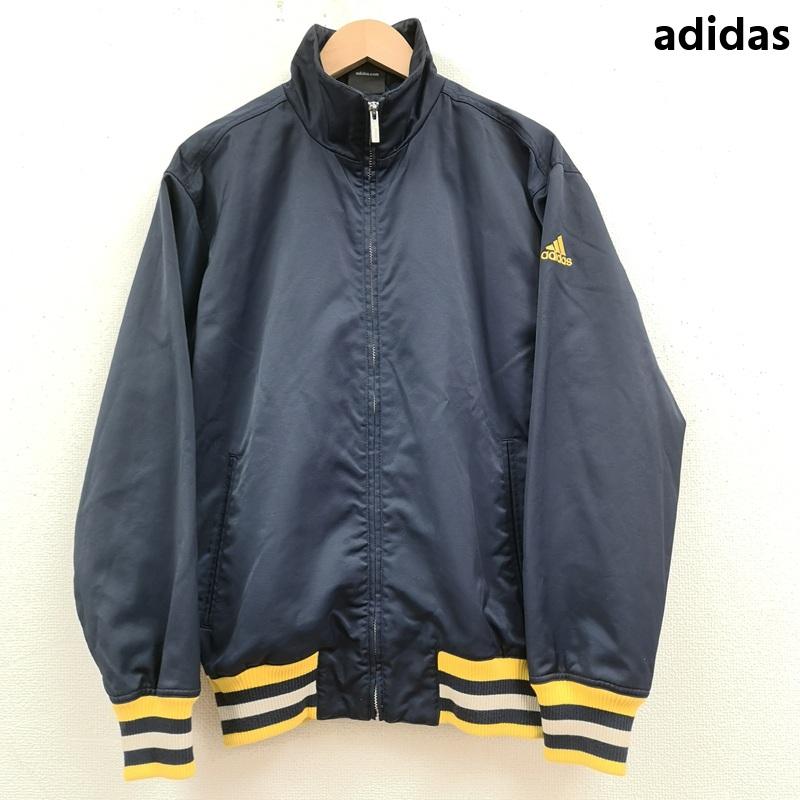 アディダス adidas ジャケット、上着 ジャンパー、ブルゾン 90s バイカラー パフォーマンス ロゴ トラック ジャケット M 紺 / ネイビー / navy メンズ USED 古着 中古 50169265