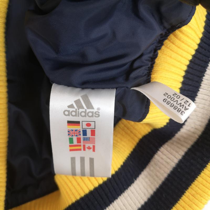 アディダス adidas ジャケット、上着 ジャンパー、ブルゾン 90s バイカラー パフォーマンス ロゴ トラック ジャケット M 紺 / ネイビー / navy メンズ USED 古着 中古 50169265