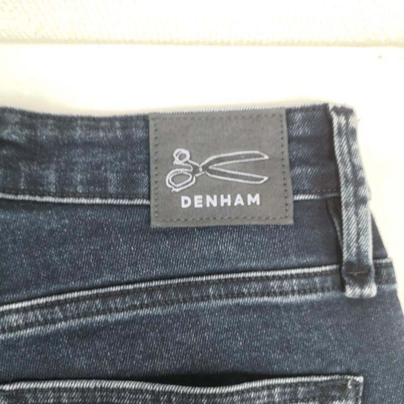デンハム DENHAM パンツ デニム、ジーンズ RAZOR GIRL カットオフ フリンジ加工 スリム テーパード デニム パンツ - インディゴ / インディゴ / Indigo レディース USED 古着 中古 50169266