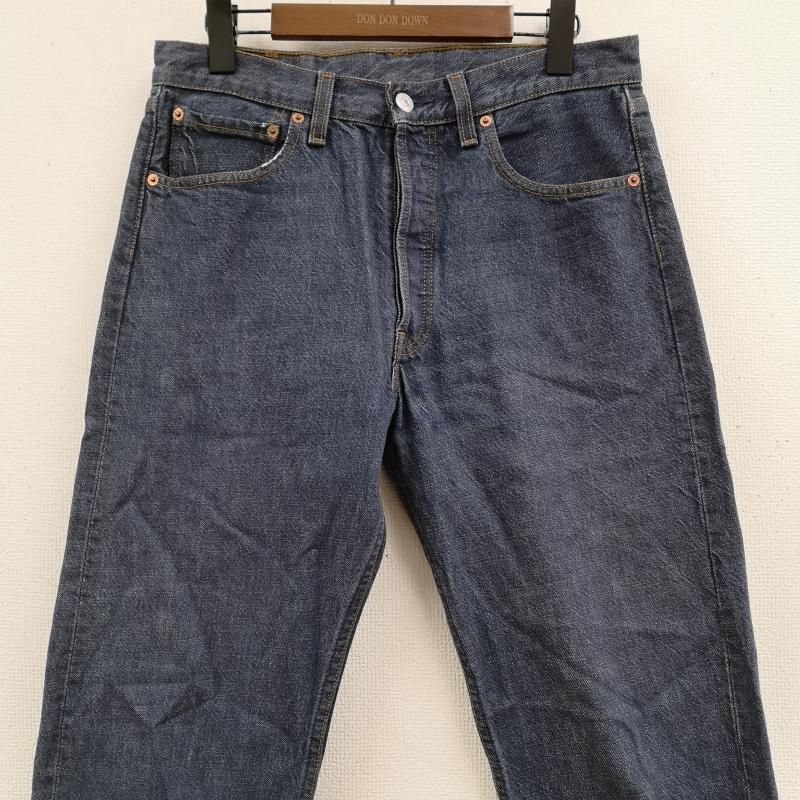 リーバイストラウスアンドコー Levi Strauss & co. パンツ デニム、ジーンズ ボタンフライ スモールe レギュラー ストレート デニム パンツ 501 33インチ インディゴ / インディゴ / Indigo メンズ USED 古着 中古 50169268