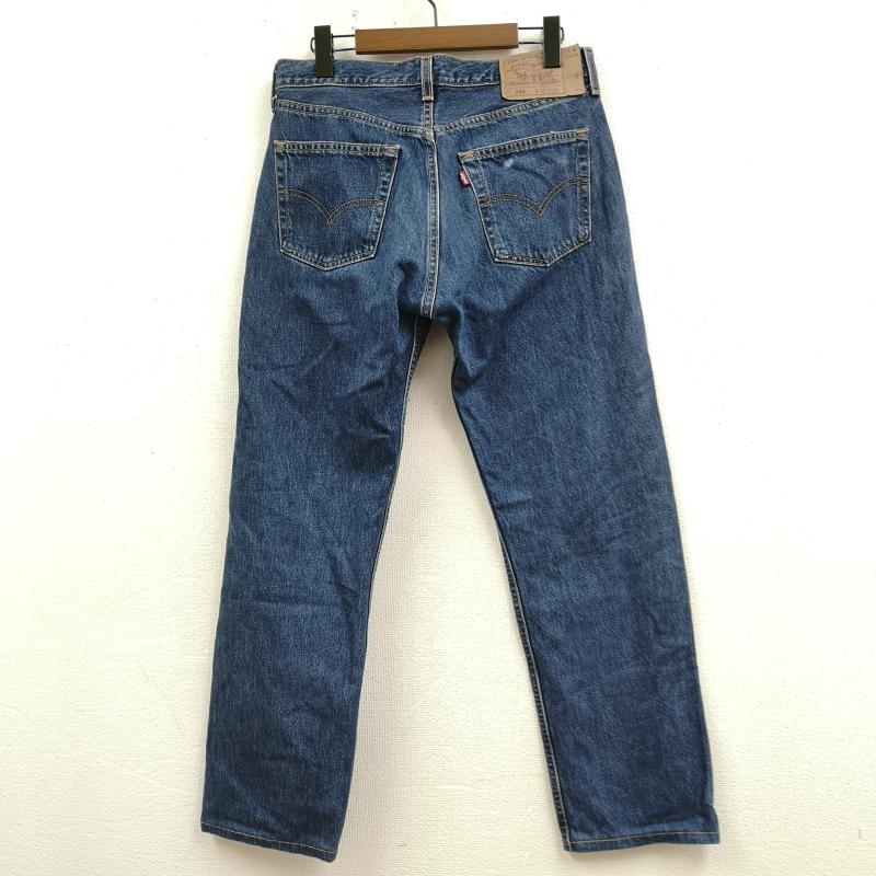 リーバイストラウスアンドコー Levi Strauss & co. パンツ デニム、ジーンズ ボタンフライ スモールe レギュラー ストレート デニム パンツ 501 32インチ インディゴ / インディゴ / Indigo メンズ USED 古着 中古 50169269