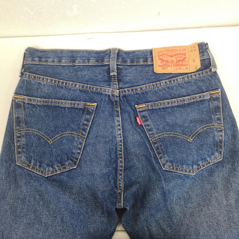 リーバイストラウスアンドコー Levi Strauss & co. パンツ デニム、ジーンズ 赤タブ レギュラー ストレート デニム パンツ ジーンズ 501 32インチ インディゴ / インディゴ / Indigo メンズ USED 古着 中古 50169274