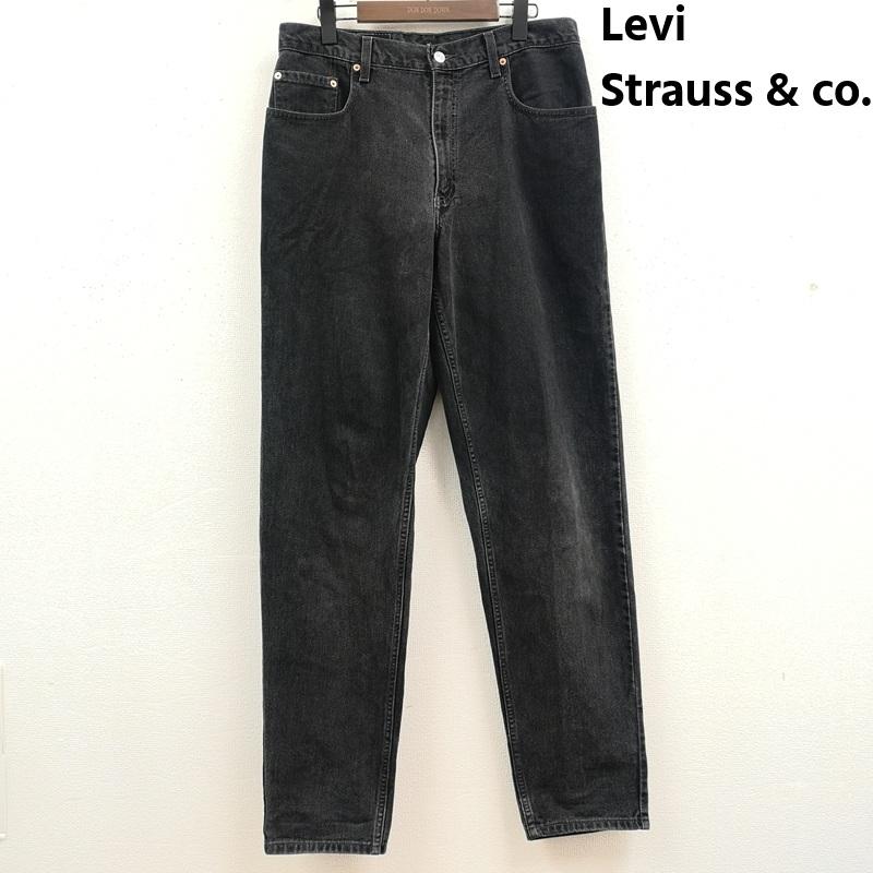 リーバイストラウスアンドコー Levi Strauss & co. パンツ デニム、ジーンズ ジップフライ ルーズ フィット テーパード デニム パンツ 560 33インチ 黒 / ブラック / black X インディゴ / インディゴ / Indigo メンズ USED 古着 中古 50169276
