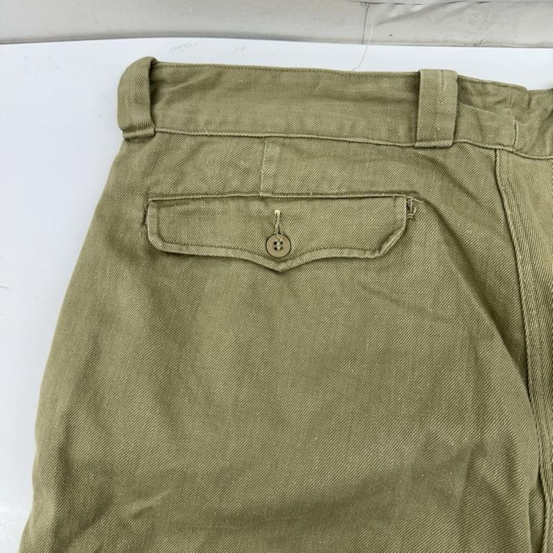 古着 USED パンツ ワークパンツ、ペインターパンツ 50s 60s FRENCH ARMY M52 VIALATTE COURPIERE チノ パンツ - カーキ / カーキ / khaki メンズ USED 古着 中古 50169277