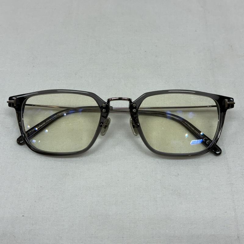 トム フォード TOM FORD めがね・サングラス めがね TF5862-D-B / 020 アジアンフィット スクエア クリア メタル フレーム メガネ - メンズ USED 古着 中古 50169290