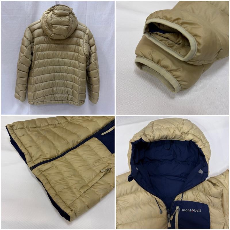 モンベル mont-bell ジャケット、上着 ダウンジャケット コロラドパーカ リバーシブル ダウン ジャケット 1101479 M ベージュ / ベージュ / beige X 紺 / ネイビー / navy レディース USED 古着 中古 50169295