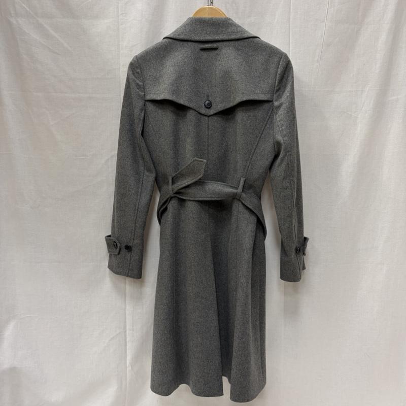 セオリー theory コート トレンチコート 01-2309622 カシミヤ 100％ トレンチコート S 灰 / グレー / gray レディース USED 古着 中古 50169296